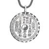 Necklace Retro Mountain Ghost Money Qiankun Bagua Round Tag Men and Women Tag Gift Pendant