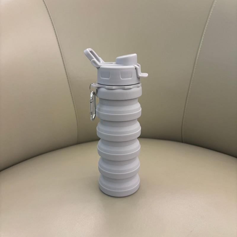 Foldable Silicone Water Bottle 500ml Portable Running Hiking Camping Travel Gym Fitness Outdoor Activities