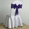 Spandex Chair Sash Solid Color Satin Ribbon Bows Chair Bands  Wedding Banquet Events Decoration