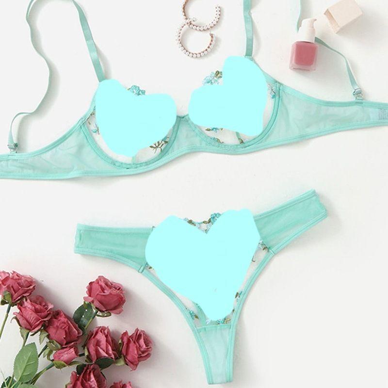 

2024 Сексуальное кружевное нижнее белье, комплект стрингов, интимный костюм XL Green