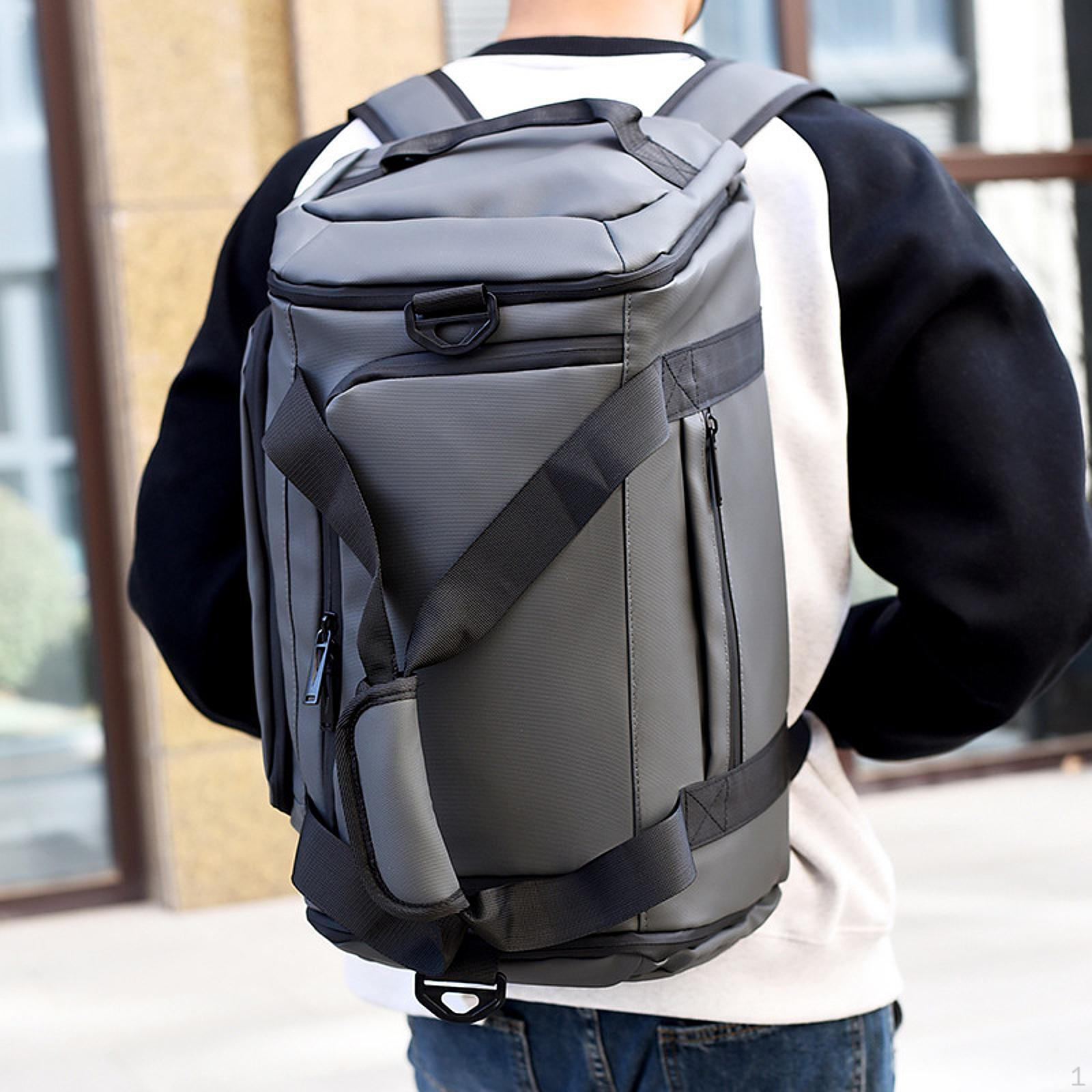 

Спортивная сумка дорожная многофункциональная с отделением для обуви и влажным карманом для ручной клади на ночь серый