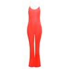 AD042 New Sexy Casual Sport Yoga Backless Solid Color Jumpsuit