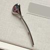 Glossy Leaf Fashion Brooch Sturdy Alloy Corsage Pin Portable Jewelry Gift for Women Social Event