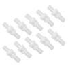 10 Pcs 1 Way Check Valve Translucent Water Stop Hose Check Valve with Spring for Chemical Industry