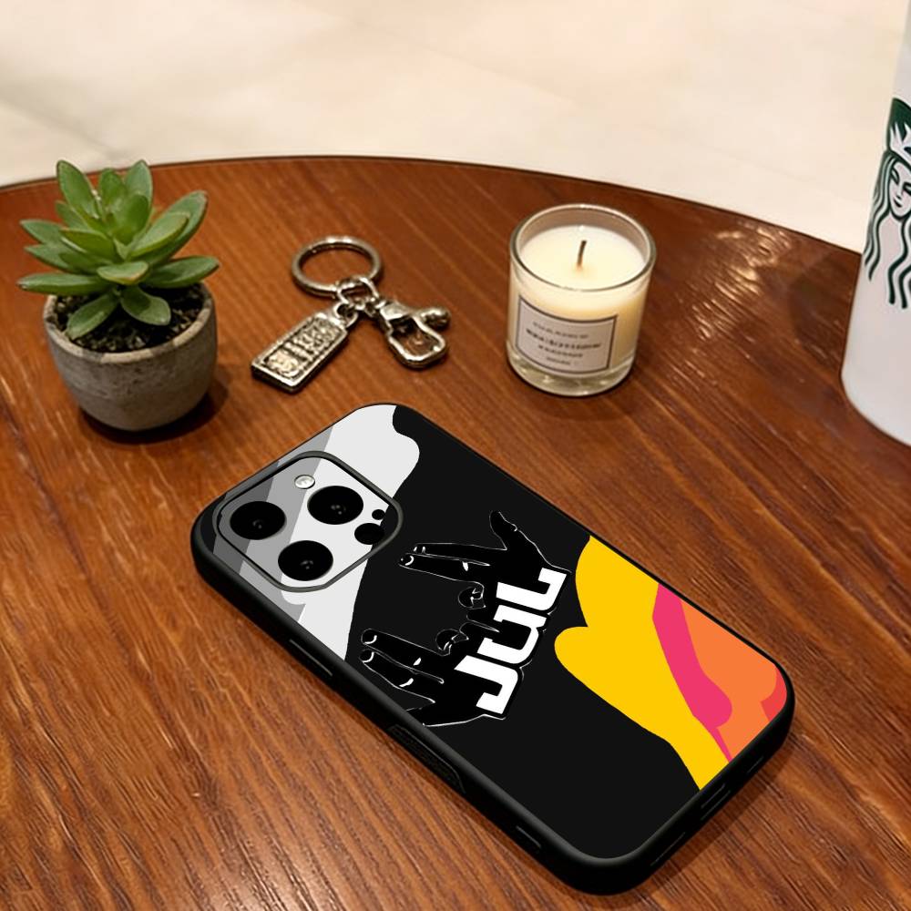 Custodia per telefono rapper JuL per iPhone 17,16,15,14,13,12,11 Plus,Pro Max,XS,Copertura morbida in silicone nero
