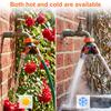 2-Wege-Schlauchverteiler Robuster Metall Y-Schlauchverteiler für den Garten mit Absperrventilen Außenwasserhahn-Adapter 3/4 Zoll GHT Wasserschlauch C