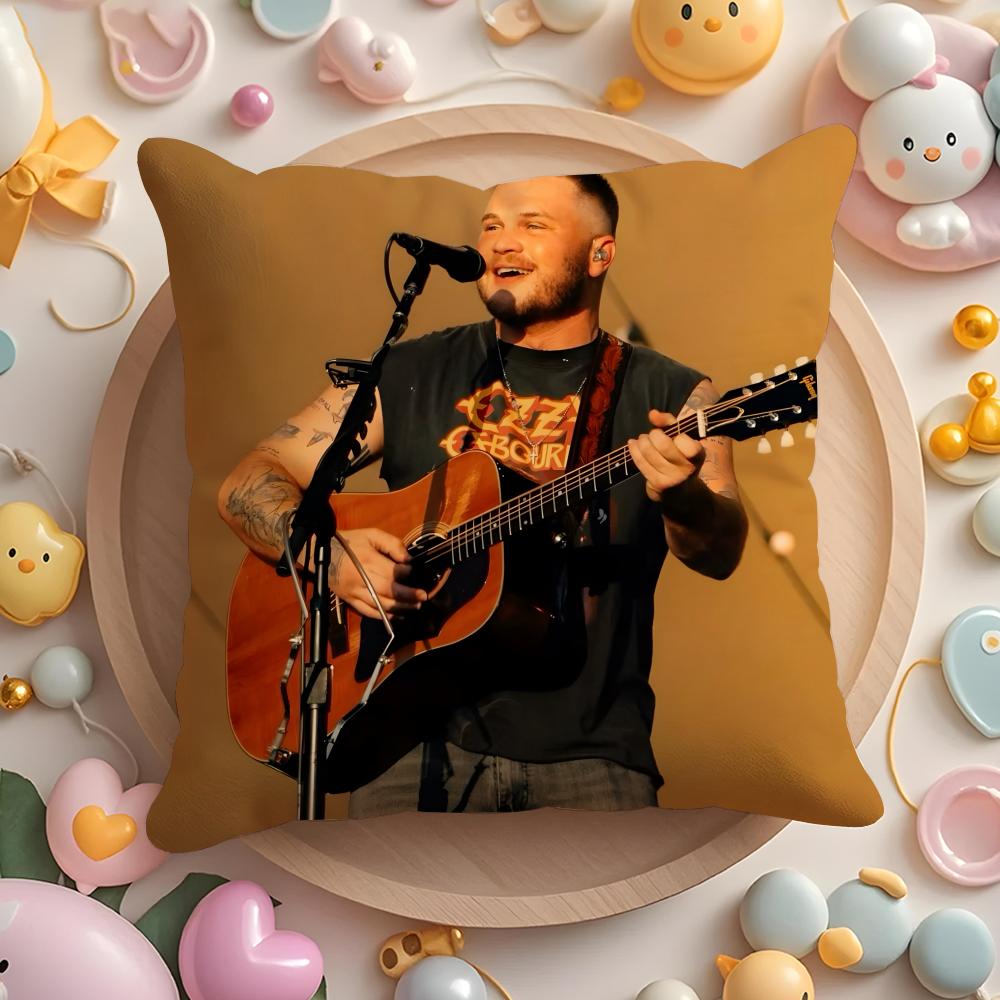 Singer-songwriter Z-Zach Bryan Cushion Cover Home & Car Multi-Scene Pillow Cover - Reversible, Soft & Durable for Daily Use