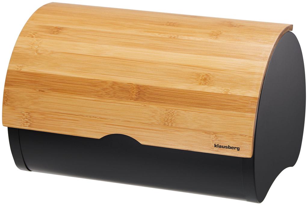 Chlebak stalowy 32cm pojemnik na chleb pieczywo KLAUSBERG KB-7711
