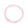 Rose Quartzs Bracelet Pink Crystal Natural Stone Beads Bracelets Madagascar Round Bead Stretch Healing Lovers Women Jewelry Gift