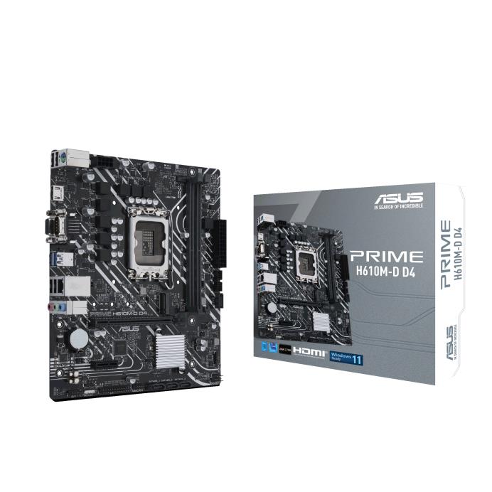 ASUS PRIME H610M-D D4 (mATX, H610, LGA 1700, DDR4)