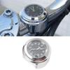 22‑25mm Universal Motorcycle Handlebar Clock Metal Mount Hand Grip Bar Dial Watch