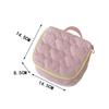New Portable Makeup Bag Cute Love Pattern Large Capacity Travel Handbag Korean Version Makeup Storage Wash Bag Travel Use