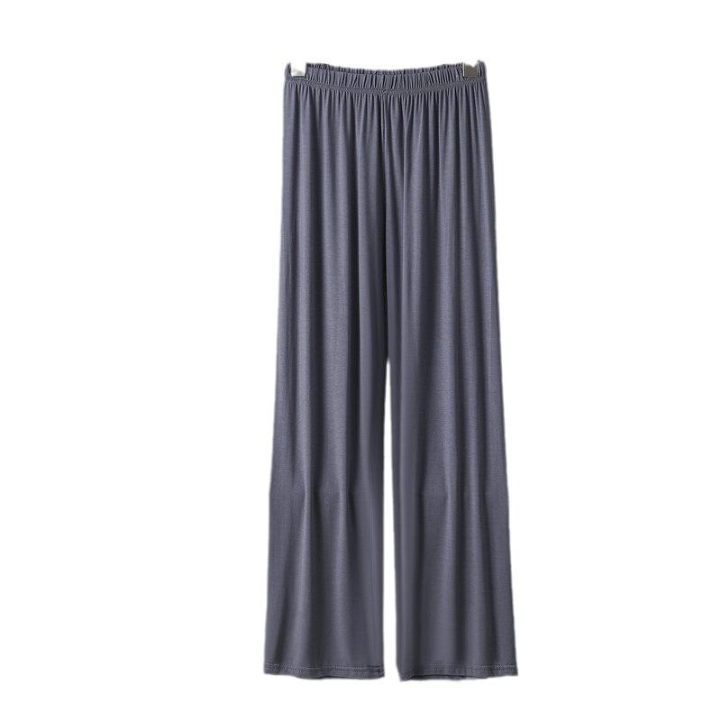 Women's High Waist Korean Style Wide-Leg Modal Pants - Versatile Summer Casual Straight-fit Trousers