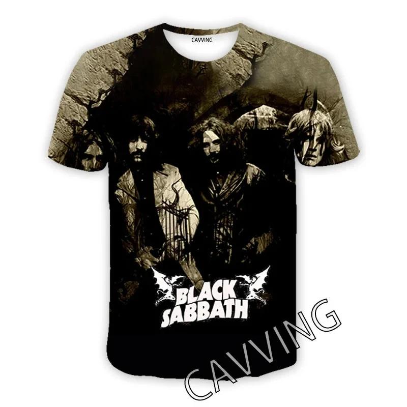Casual O-hals Kortärmad 3D-tryck BLACK SABBATHE Rockmönster T-shirt för Män och Kvinnor Kläder Topp Hip Hop Sommar T-shirt
