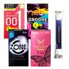 ZONE Large Okamoto Zero One Large GROOVE Large Glamorous Butterfly Large HARKS Lotion (6 Pieces), (3 Pieces), (6 Pieces), (8 Pieces),