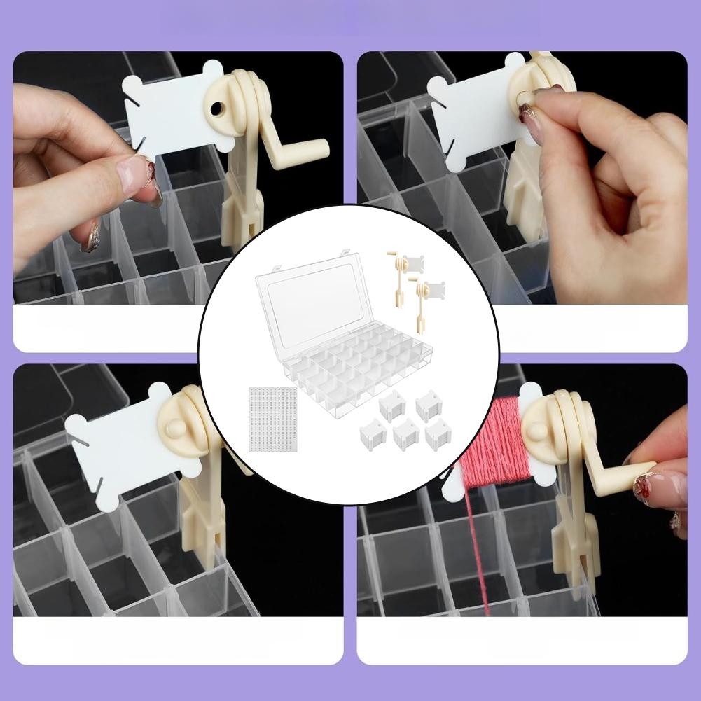 

For Cross Stitch Cross Stitch Case Floss Organizer Craft Workspace Clear Embroidery Floss Organizer Box Sewing Tool China Mainland