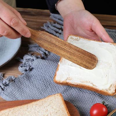 Holzspatel zum Kochen, Teakholzspatel, Utensilien zum Mischen, Rühren, Servieren, hitzebeständige Teiglöffel