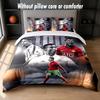 Set Biancheria da Letto Design Cristiano Ronaldo 1 Copripiumino + 2 Federe Morbido Traspirante Biancheria da Letto per la Casa
