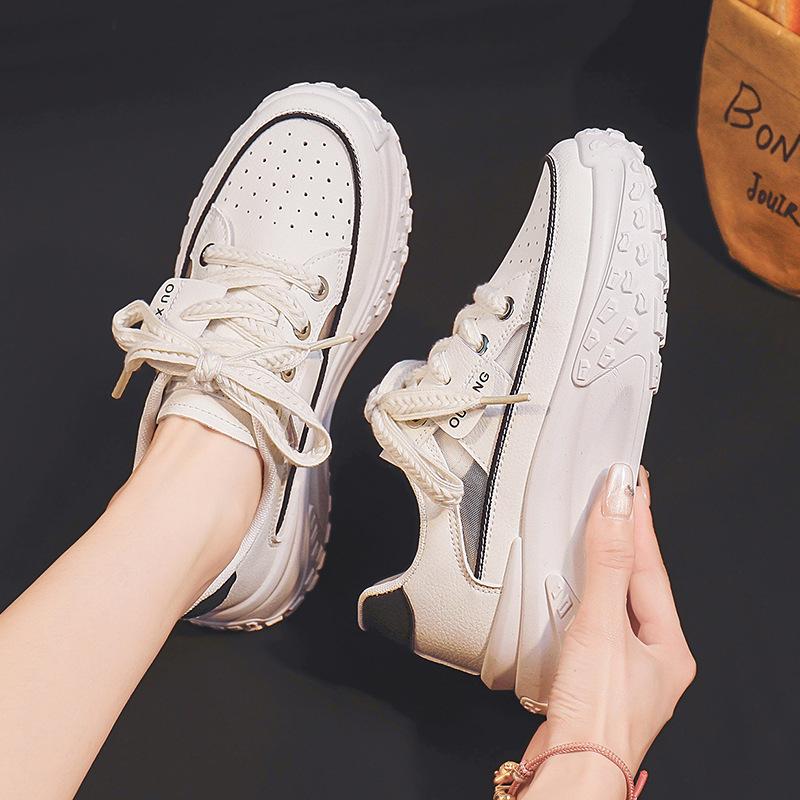 

Summer new hollow women s trendy shoes fashion muffin sole women s casual shoes comfortable women s sports shoes 36 белый