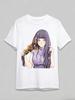 T-shirt Naruto Hinata Hinata Stile Delicato da Uomo con Stampa Anime a Manica Corta Moda Alta Qualità Tendenza Cotone Top