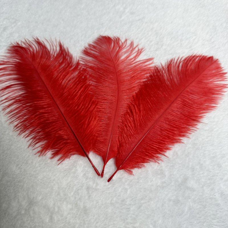 50pcs/lot  Black Ostrich Feathers 6-14 Inch 15-40cm for Wedding Decor Craft  Handicraft Accessories Table Centerpieces Carnival