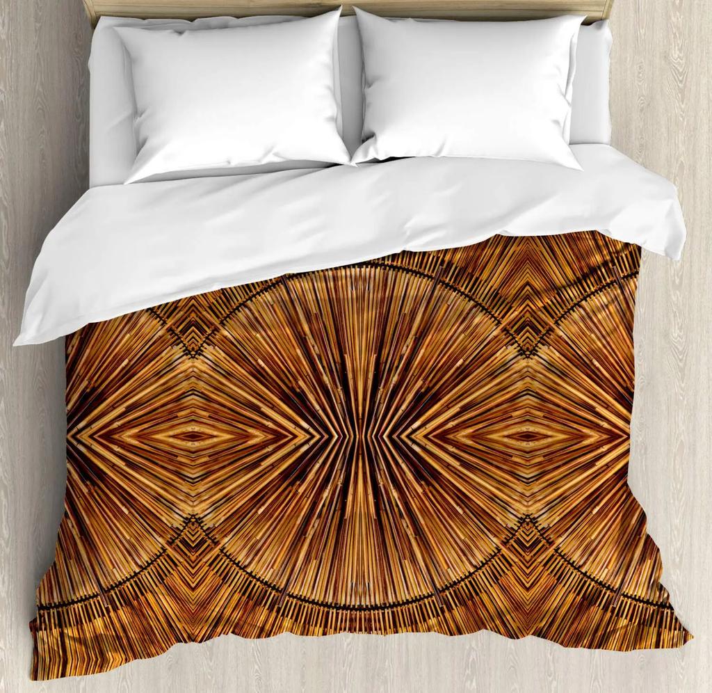 Tribal Povlak na přikrývku Vzor Tajemný kmen V bohémském stylu Ložní souprava Lůžkoviny Dvojitá Queen King Size Polyesterový Povlak na přikrývku