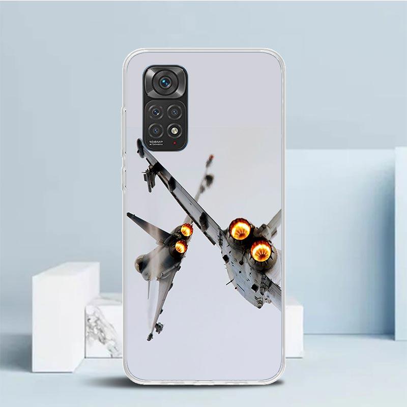 

Aircraft Airplane Cool Soft Cover for Xiaomi Redmi Note 15 14 13 12 Pro Plus Phone Case 14S 11S 11T 11E 10S 10 4G Pattern Shell Redmi Note 14 4G