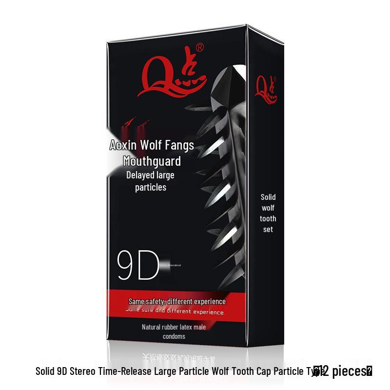 Q Point Thorn Set: Erotic Couples' Condoms with Large Particles, 2pcs/pack