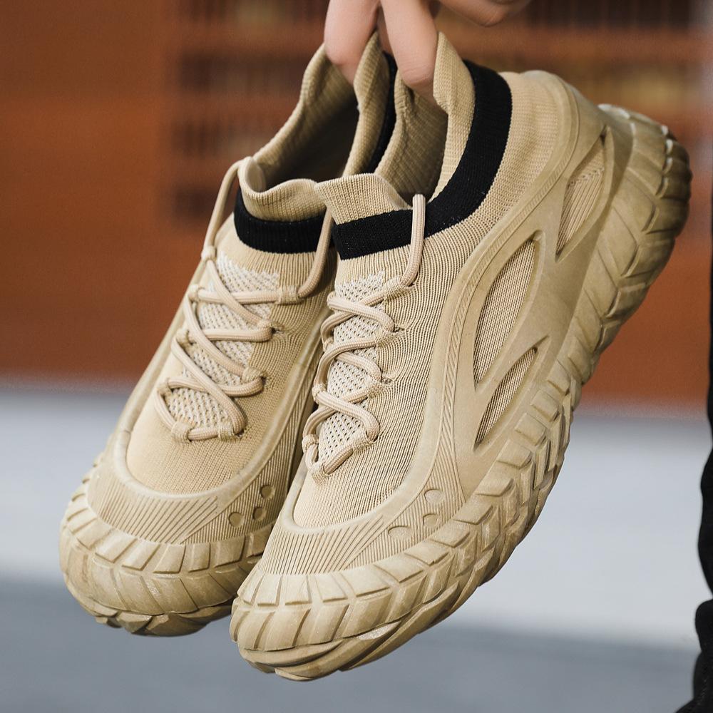 Shoes Men's Casual Shoes Fly-woven Mesh Sports Mountaineering Labor Insurance Work Tide