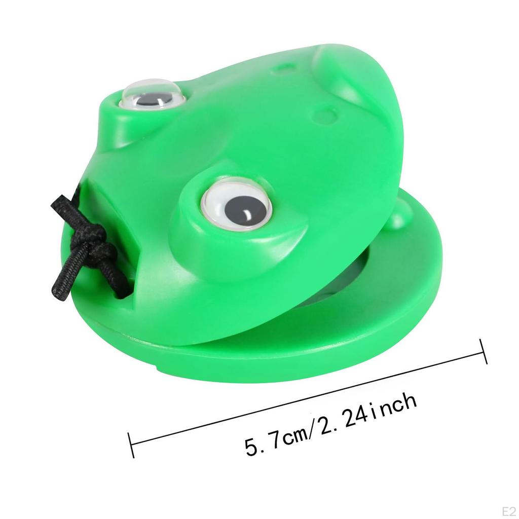 6x Percussion Instrument Hand Finger Castanets Cute Early Education Toys Rhythm Clap Board Musical