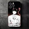 B-J A-Alex Anime Soft Phone Case for iPhone 16 16E 17 Air 15 Pro Max 14 Plus 13 Mini 11 12 7 Black Cover Back Shell