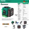 Green Light Outdoor Infrared Laser Level with Automatic Wall & Floor Alignment