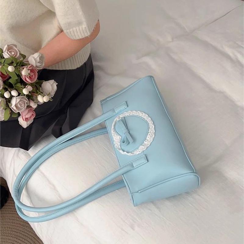 

fashion Elegant Blue Handbags for Women Casual Fashion Leather Designer Luxury Shoulder Bag Advanced Female Korean Popular Bag Sac