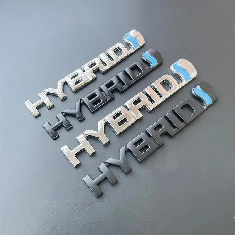 Autocolante Embleme Insigne Metalice 3D HIBRID Aripă Laterală Portbagaj Spate Pentru Toyota Prius Camry Crown Auris Rav4s TRD