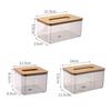 Plastic Clear Tissue Box Transparent Napkin Holder Minimalist Paper Towel Box  Household Use