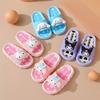 Genuine children's summer sandals for girls, 3D cartoon home slippers, non-slip parent-child slippers