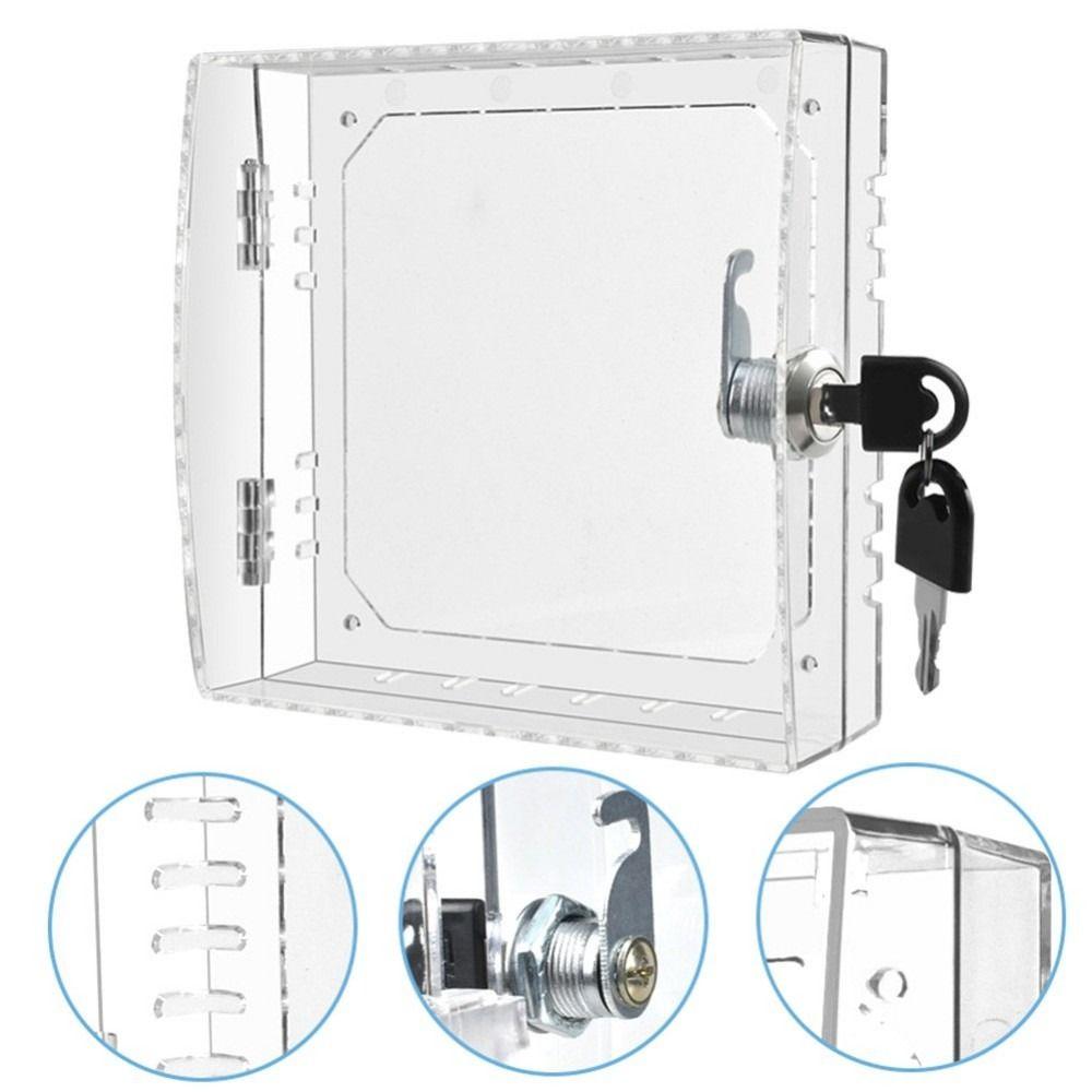 Acrylic Lockable Thermostat Cover With Keys Thermostat Guard Thermostat Cover  Electrical Equipment