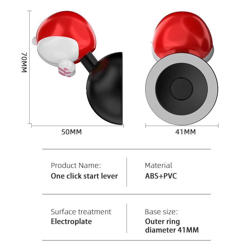 Car Start Stop Button Start Lever Car Engine Push Start Switch Button Cover Protector Decoration Automotive Interior Sticker