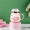 Creative Christmas Cup High Value Ceramic Cup Mug Gift Water Cup with Lid Cross Border Cartoon Cup Souvenir