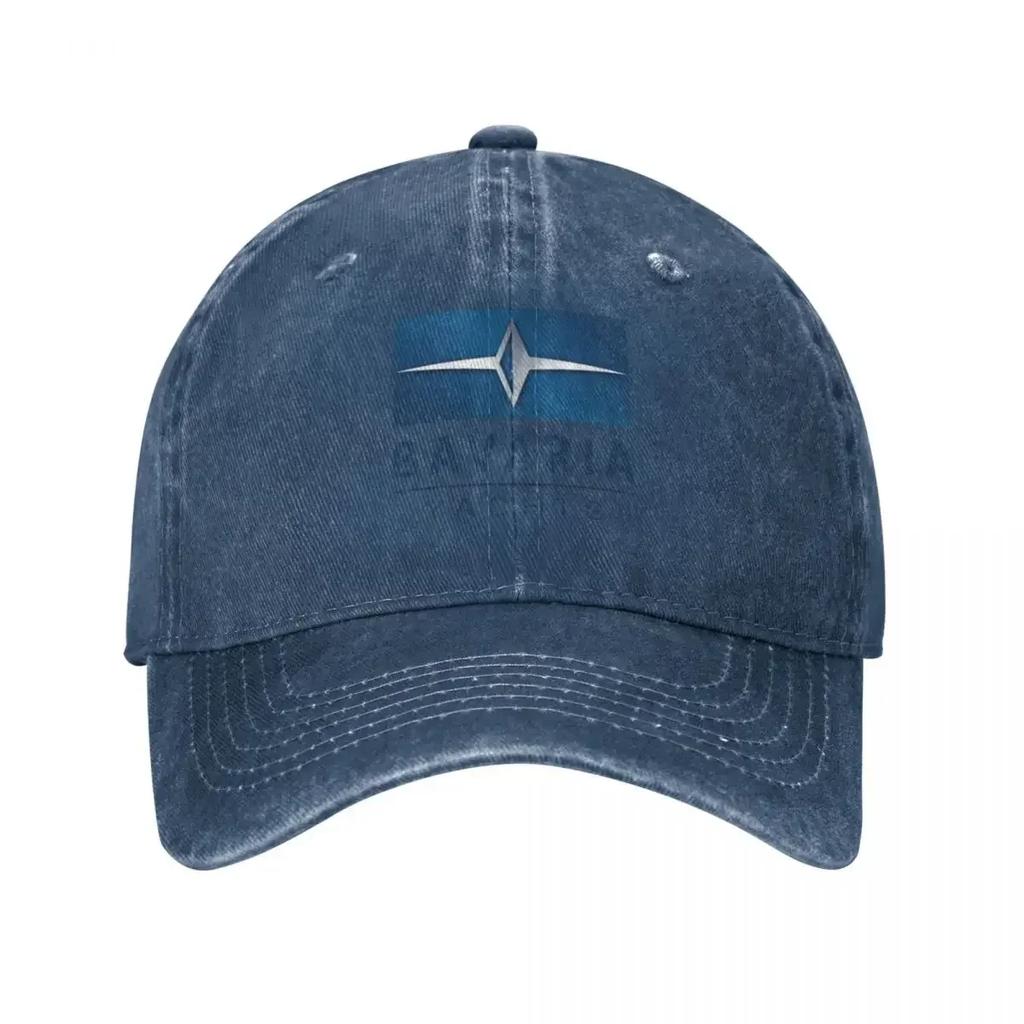 Bavaria Yachts Blue Silver Logo Baseball Caps Snapback Denim Fabric Hat Outdoor Adjustable Casquette Hip Hop Baseball Cowboy Hat