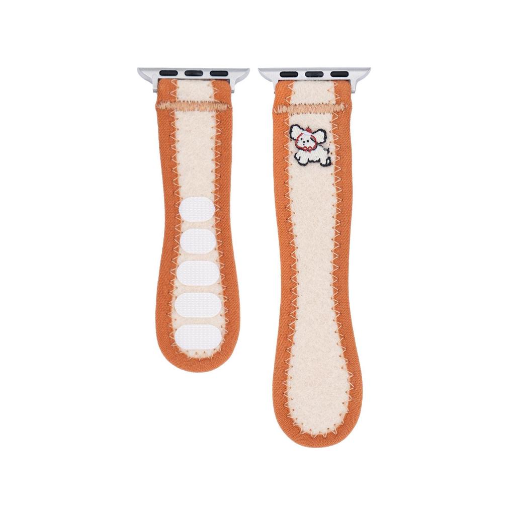 Nylon Velcro Loop Strap for Apple Watch Series 5-9, SE, Compatible with iWatch 7-8