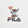 Fila Original Versatile Trendy Casual Sports T-Shirt Men Tops Cloud-Mushroom-White F61M629103FWT