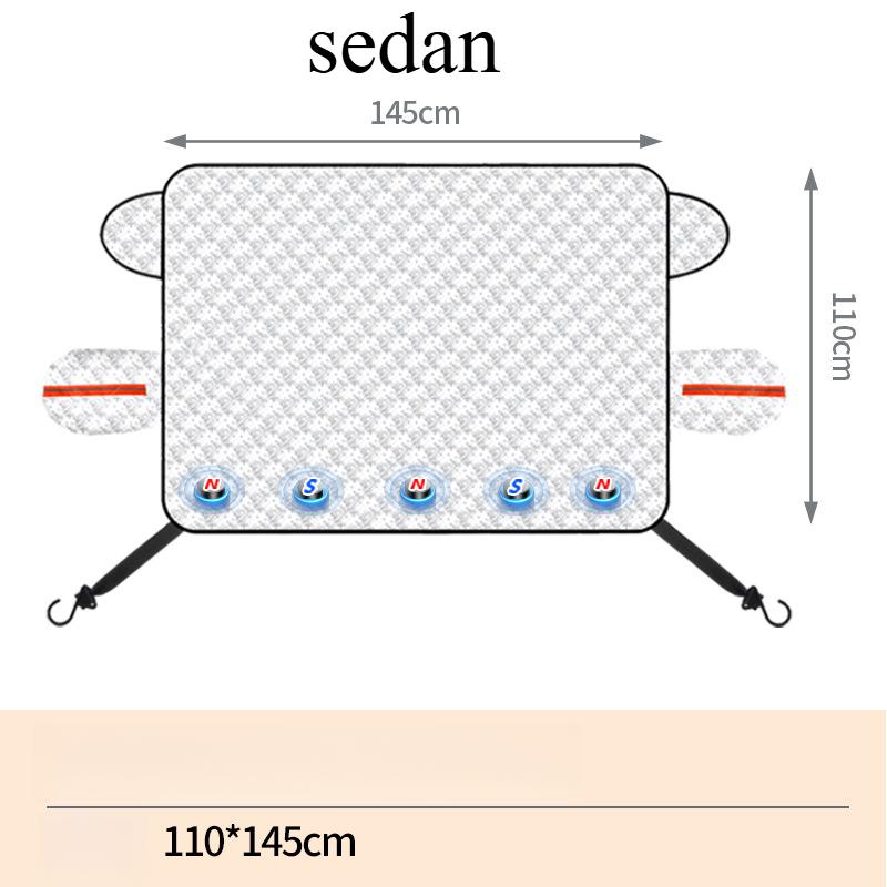 1PC car snow shield front windshield antifrost antifreeze car clothing windshield car cover sun shield magnet suction snow cover front shield