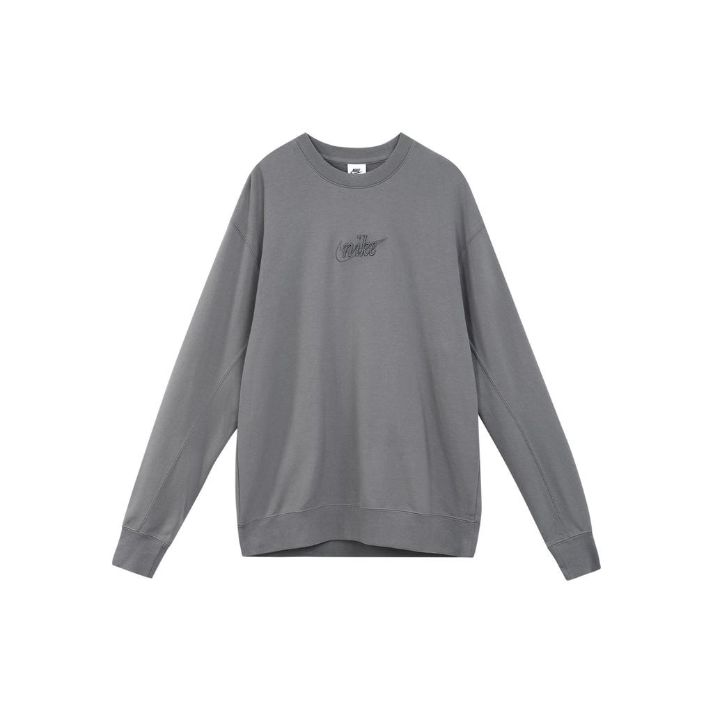 Nike Sweatshirts Men's Iron Gray Crew Neck Moderate Other DR7836-068