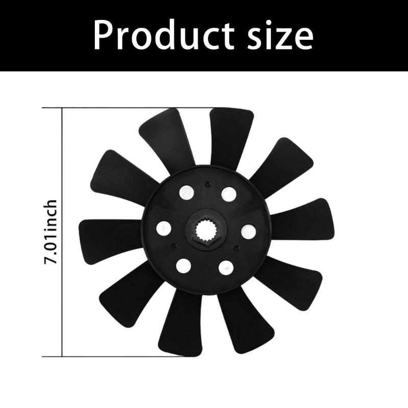 10listý chladicí ventilátor pro zahradní traktor Snadná montáž Náhradní díl pro 1A646083050 1A6460-83070 1A646083070 Příslušenství
