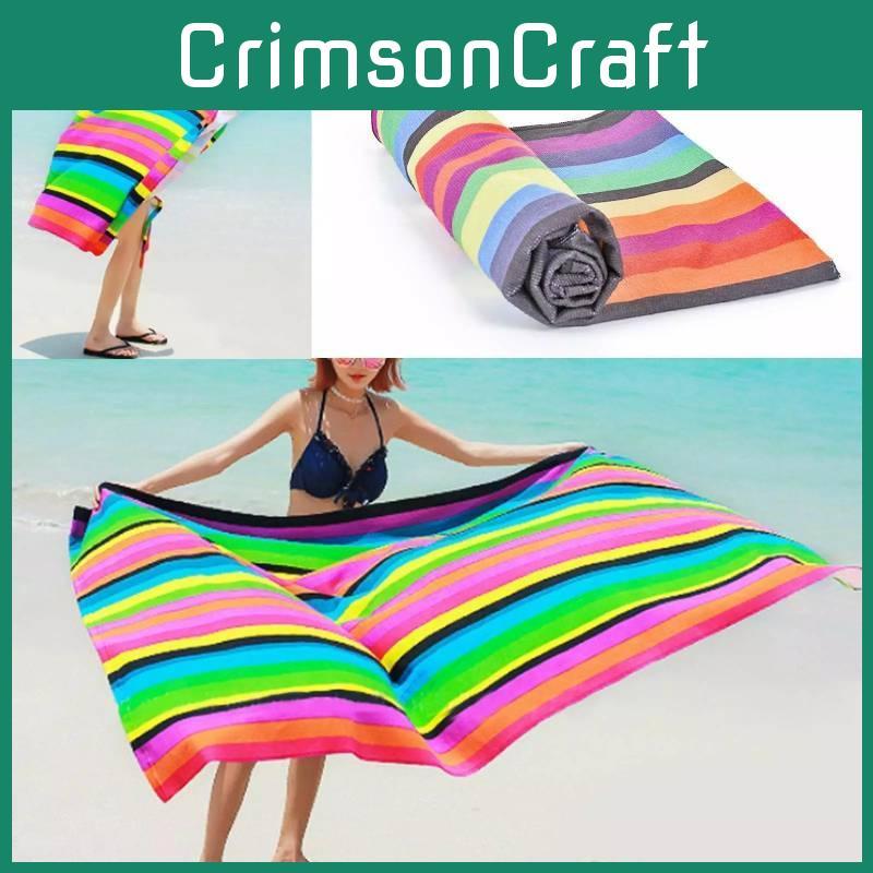Lebhaftes, farbenfrohes Mikrofaser-Badetuch, ideal für Schwimmer und Strandliebhaber