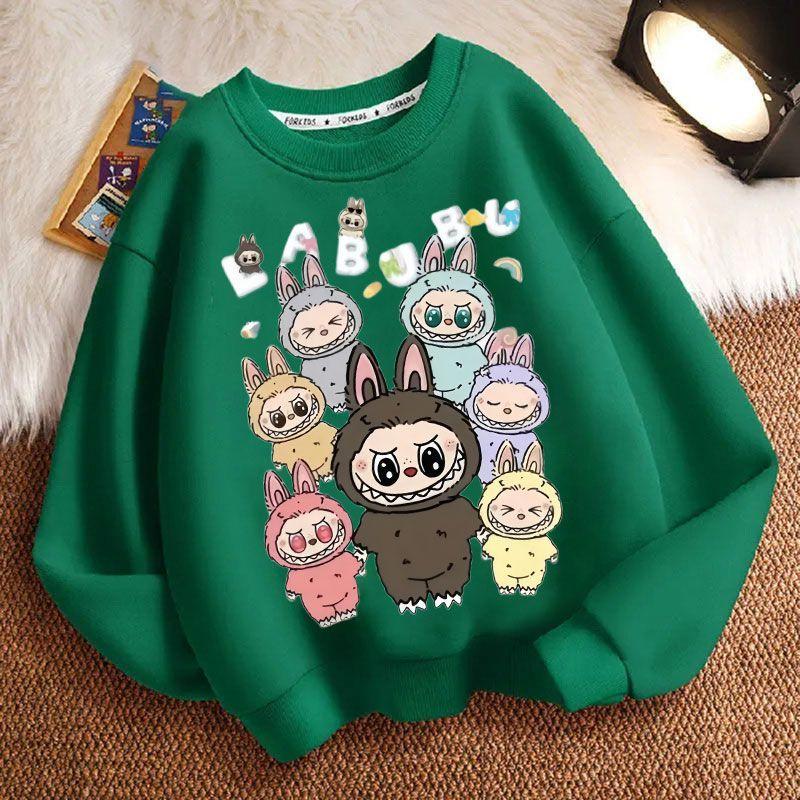 Niedliche Kinder-Hoodies, Rundhals-Langarm-Lockere und lässige Hoodies für Jungen und Mädchen für Frühling und Herbst