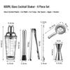 Set shaker de cocktail din oțel inoxidabil