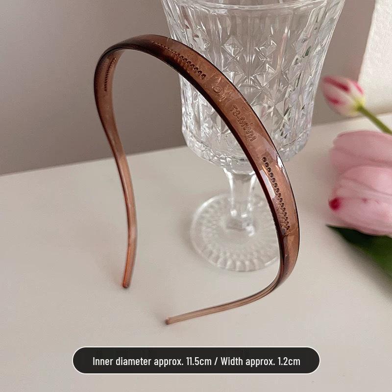 Non-Slip, High-End Feel Hairband with Teeth - Versatile for Face Washing & Dust-Free Hair Management