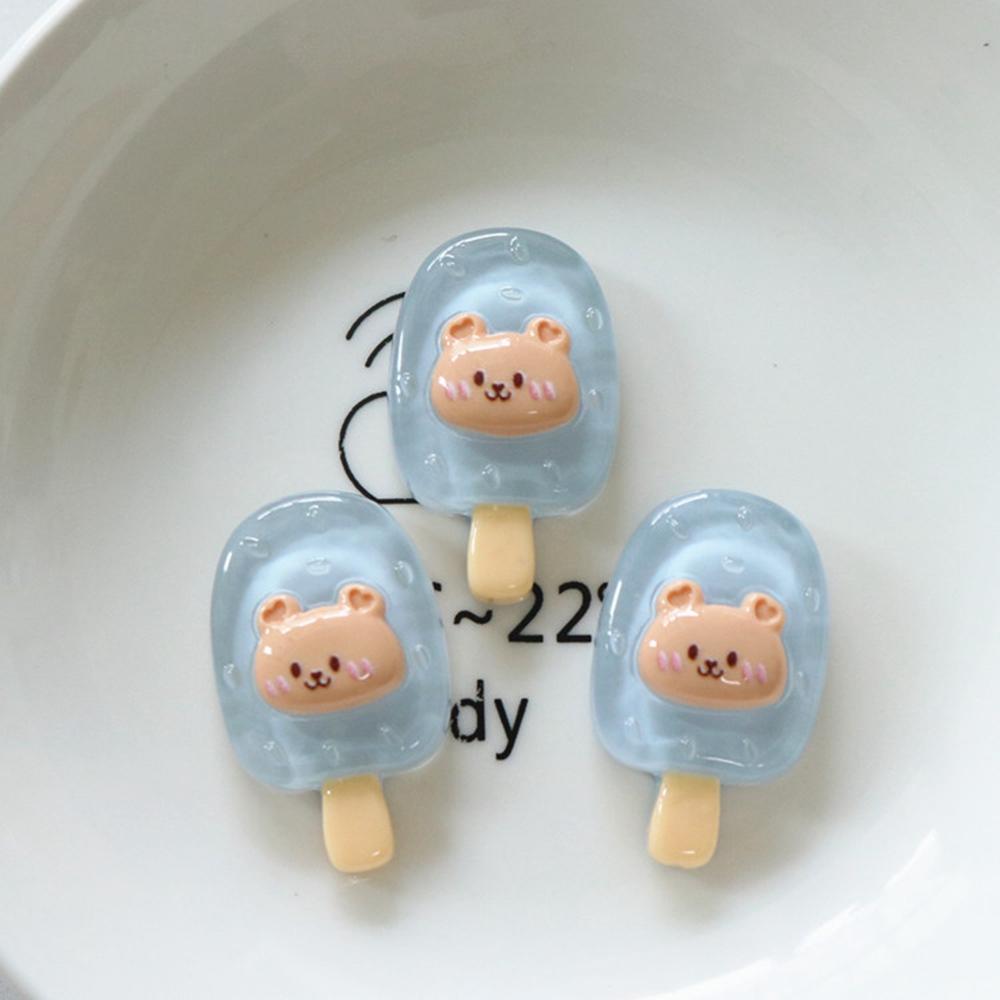 10PCS Cartoon Rabbit Ice Cream Cake Resin Decoration Crafts Cabochon Scrapbooking Fit Phone Decor Embellishments DIY Accessories